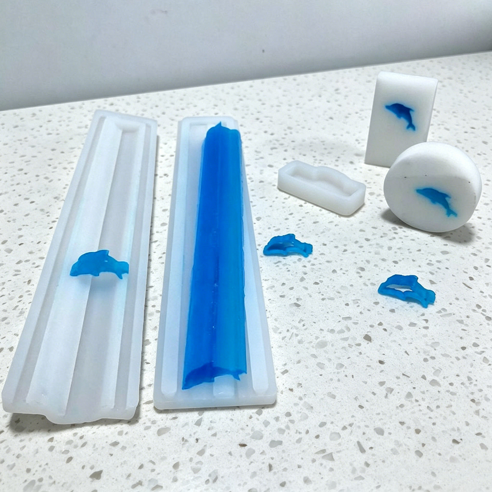 Soap Making Process - 1세트 롱 튜브 실리콘 기둥 몰드,