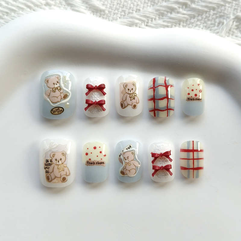 Soap Making Handmade - 10개 한국 스타일 귀여운 곰돌이와 3D