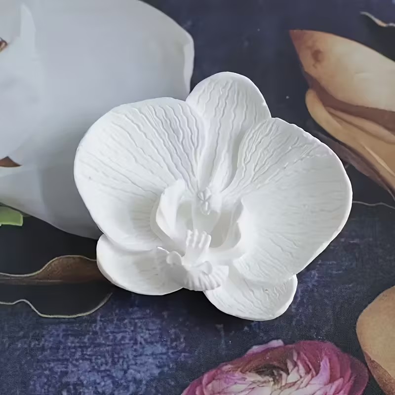 Soap Making Jar - 3D 나비 난초 실리콘 양초 몰드