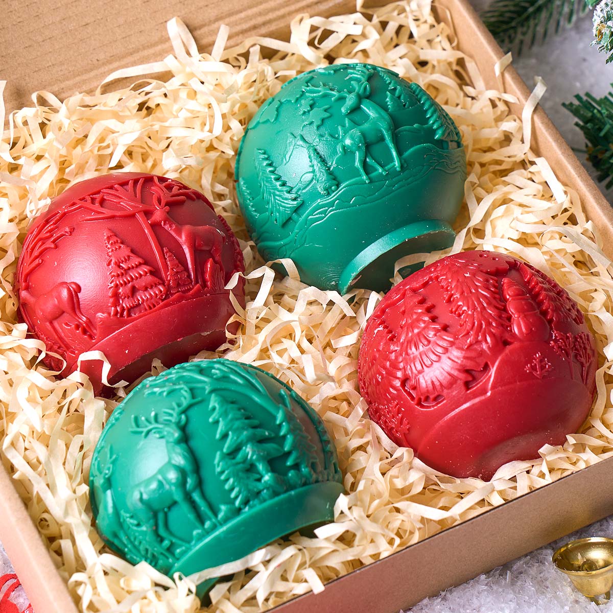 Soap Making Lye - 크리스마스 장식품 실리콘 캔들 몰드 DIY