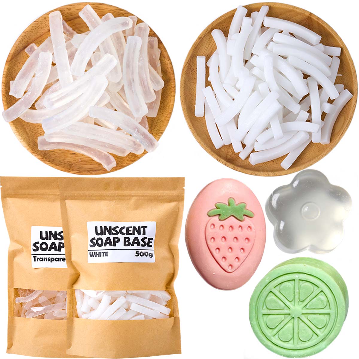 Soap Making Kit For Beginners - 500g 글리세린 비누 베이스 DIY 수제