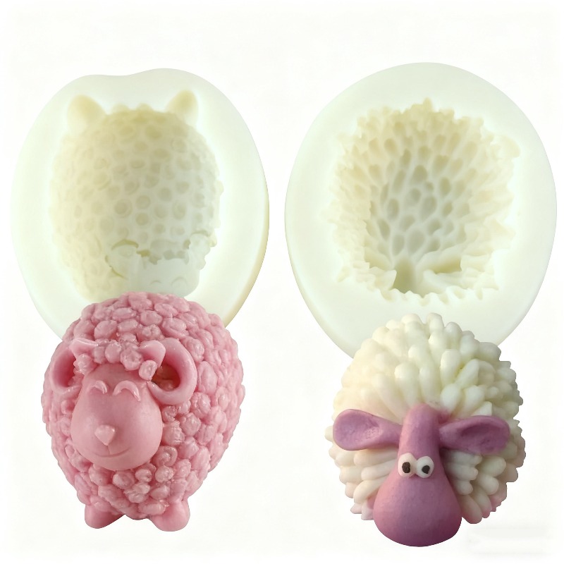 Soap Making Lye - 3D 양 양초 실리콘 몰드 DIY