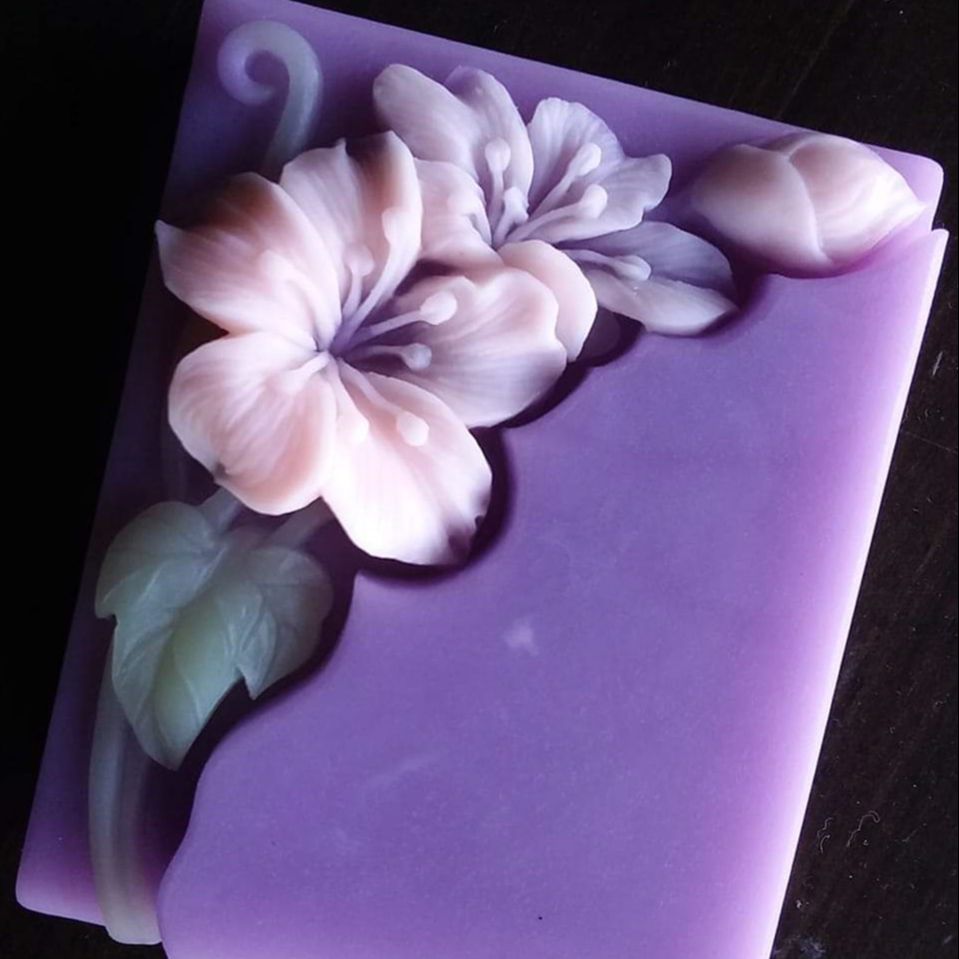 예쁜 꽃 비누 금형 직사각형 꽃 꽃 비누 차가운 과정을 - Soap Making Process 리뷰 및 가격