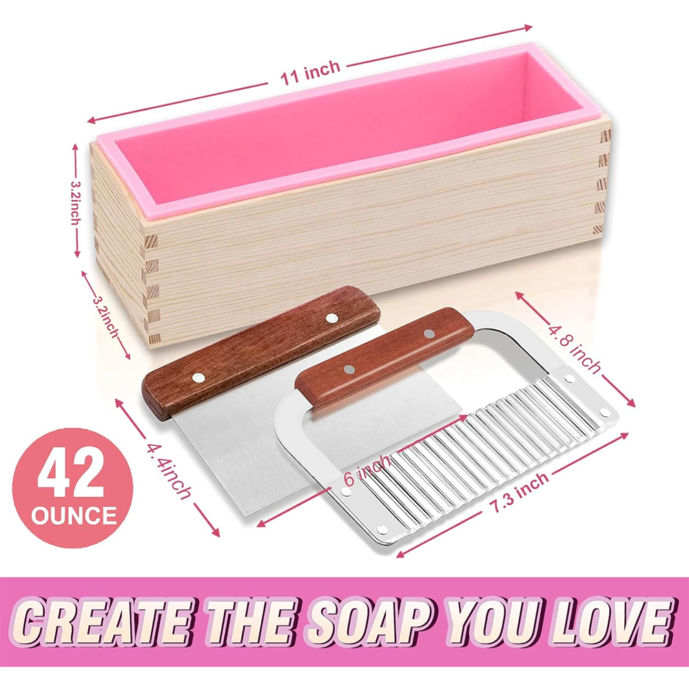 커터와 직사각형 수제 비누 금형 키트 DIY 42 온스 - Soap Making Kit For Beginners 리뷰 및 가격