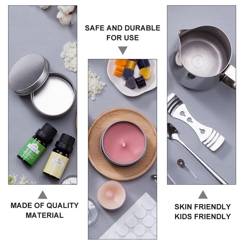1 세트 양초 만들기 키트 붓는 냄비 Wicks 스티커 - Soap Making Starter Kit 리뷰 및 가격