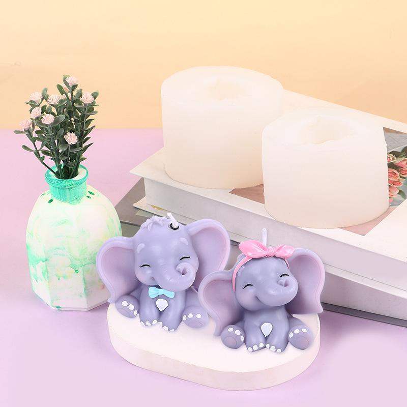 귀여운 3D 코끼리 실리콘 캔들 몰드, 쉽게 분리되는  - Soap Making Handmade 리뷰 및 가격