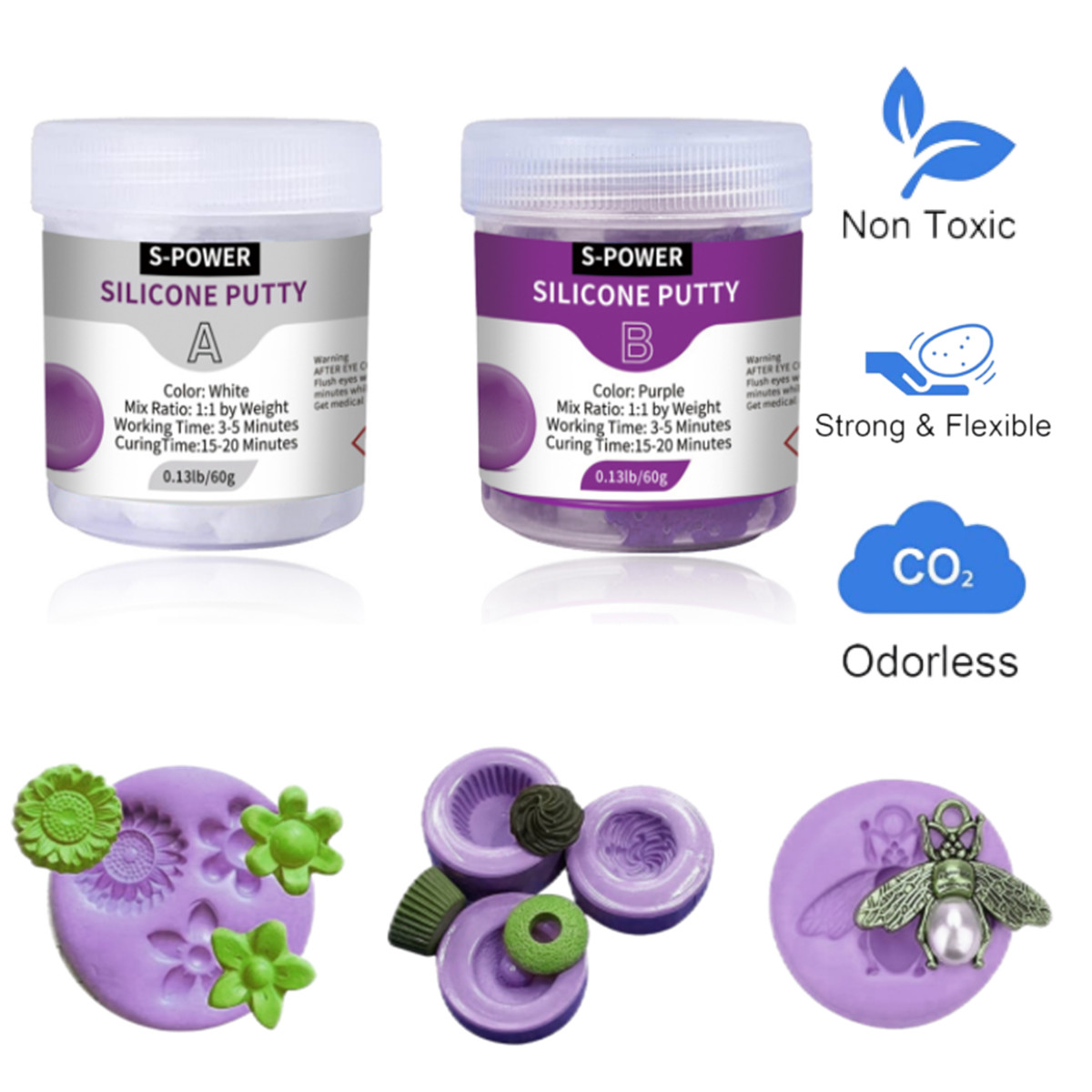 DIY 실리콘 몰딩 퍼티 키트 간편한 1:1 혼합 비율 - Soap Making Kit For Beginners 리뷰 및 가격