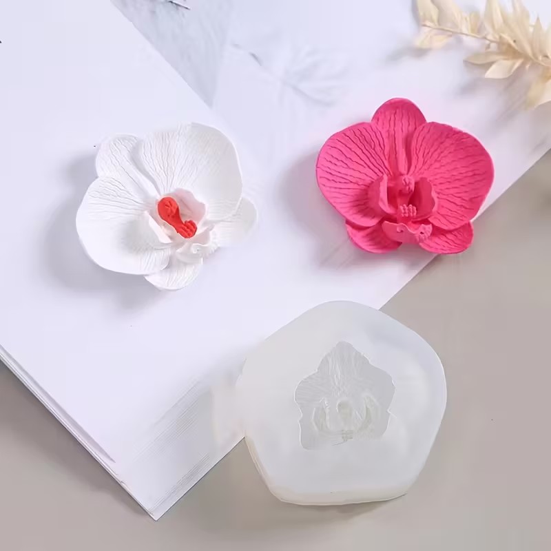 3D 나비 난초 실리콘 양초 몰드 아로마테라피 석고 비 - Soap Making Jar 리뷰 및 가격