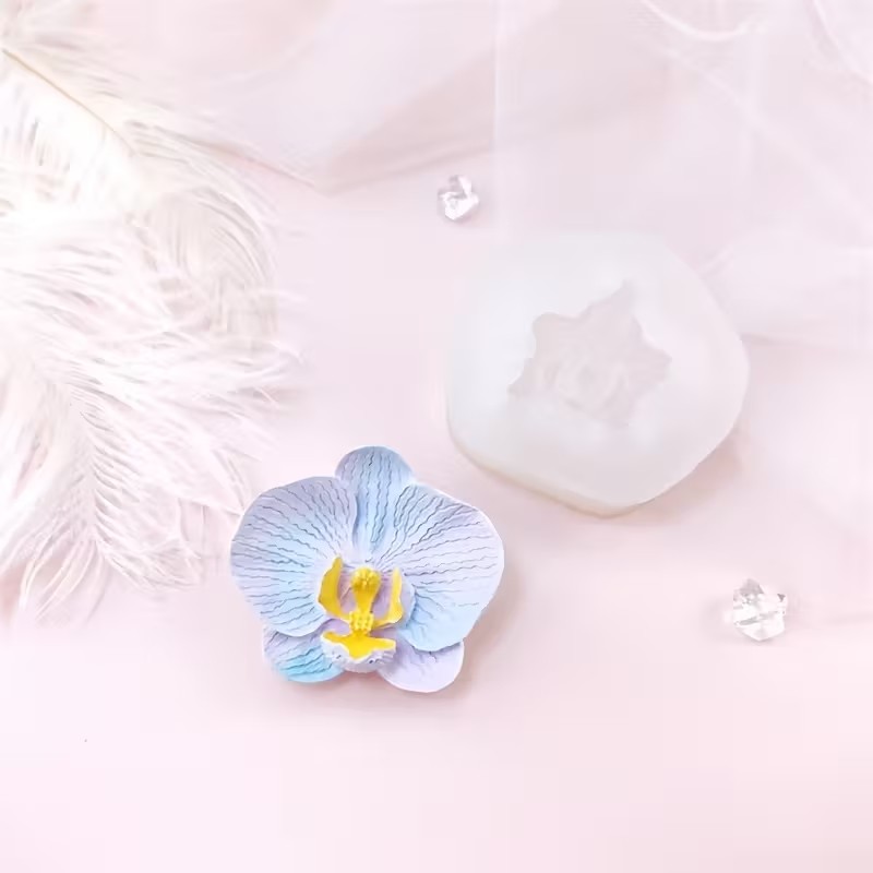 3D 나비 난초 실리콘 양초 몰드 아로마테라피 석고 비 - Soap Making Jar 리뷰 및 가격