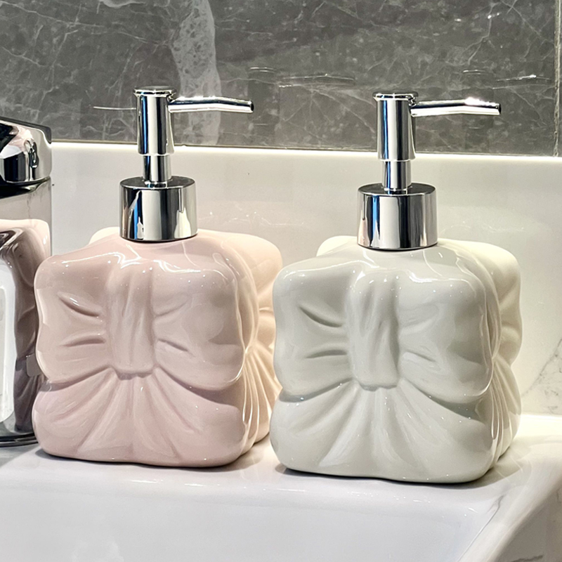 귀여운 리본 모양 세라믹 병, 리본 모양 액체 비누 디 - Soap Making Jar 리뷰 및 가격
