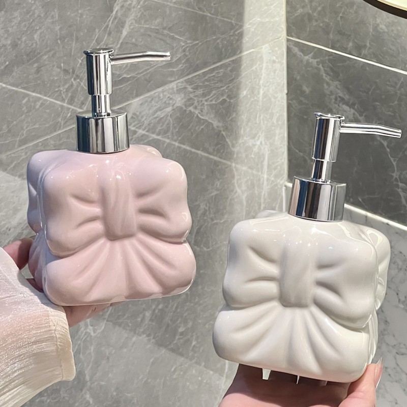 귀여운 리본 모양 세라믹 병, 리본 모양 액체 비누 디 - Soap Making Jar 리뷰 및 가격