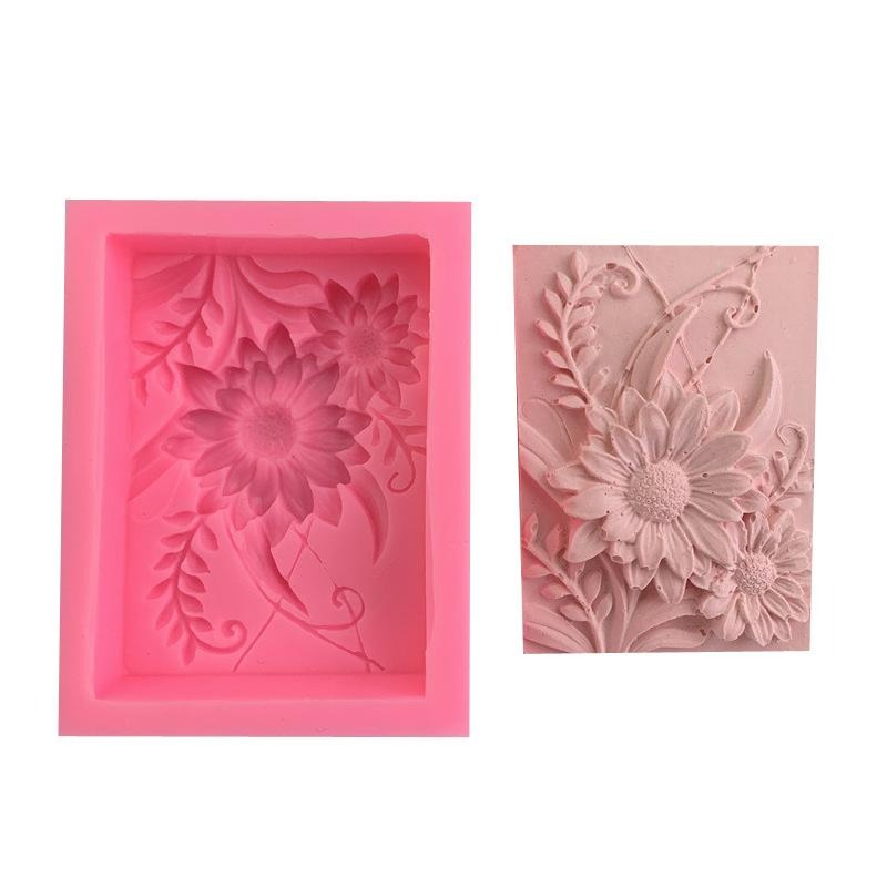 1pc 3D 사각형 장미 꽃 실리콘 비누 몰드 수제 릴 - Soap Making Kit For Beginners 리뷰 및 가격