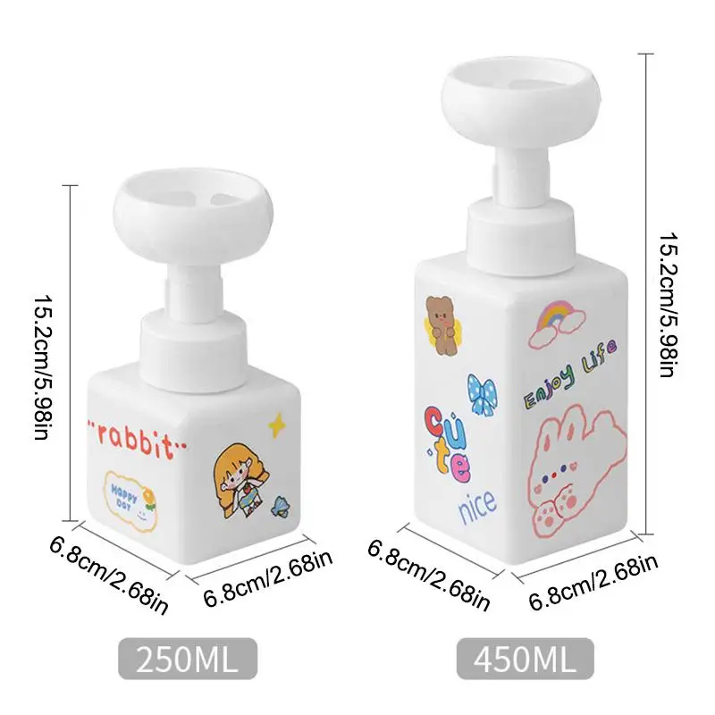 250/450ml 꽃 모양 폼 펌프 디스펜서 병 플라스 - Soap Making Jar 리뷰 및 가격
