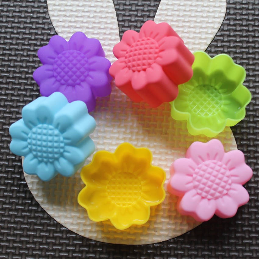 6종 세트 논스틱 꽃무늬 실리콘 몰드 초콜릿 푸딩 아이 - Soap Making Handmade 리뷰 및 가격