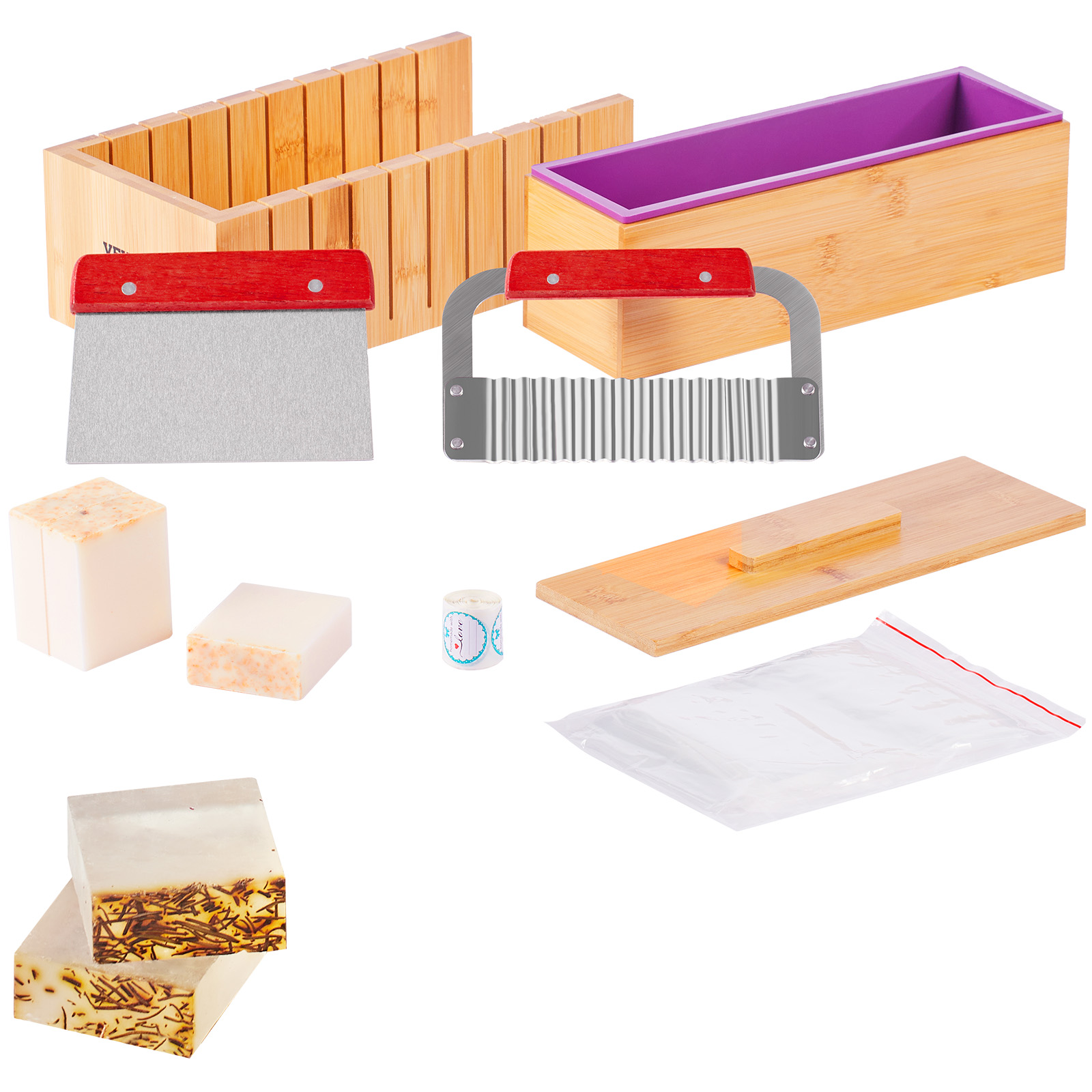 VEVOR 비누 제조 키트 대나무 절단 상자 및 실리콘 - Soap Making Kit For Beginners 리뷰 및 가격