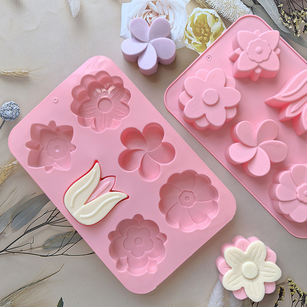 다양한 꽃 모양 실리콘 몰드, 비누 및 양초 제작, 케 - Soap Making Handmade 리뷰 및 가격
