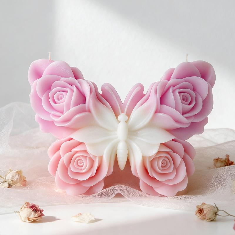 DIY 장미 나비 모양 실리콘 몰드 수제 아로마 캔들  - Soap Making Handmade 리뷰 및 가격