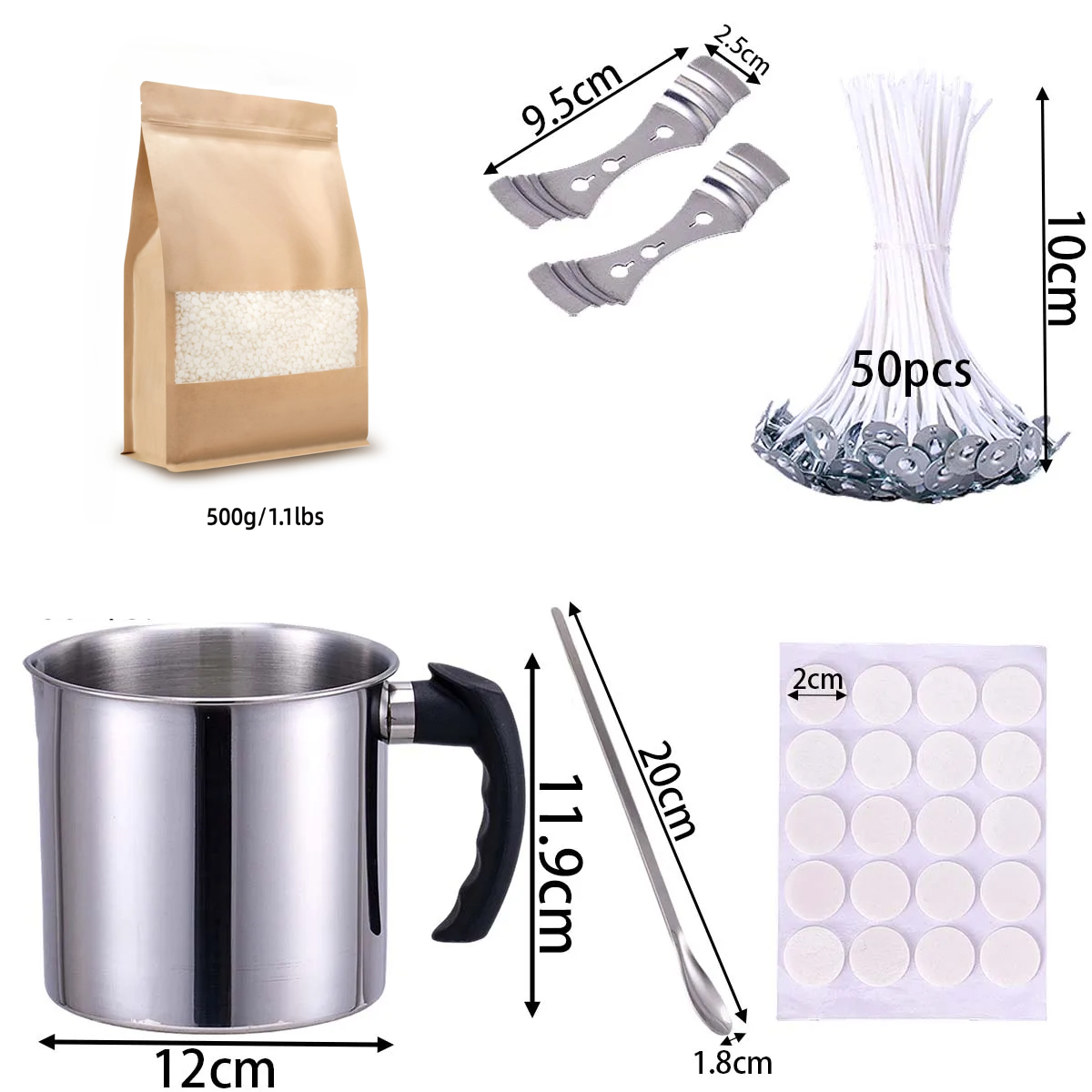 DIY 향초 만들기 도구 키트 소이 왁스 심지 스티커  - Soap Making Starter Kit 리뷰 및 가격