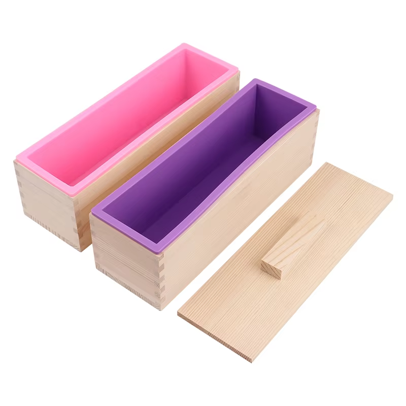 1200ml 직사각형 실리콘 비누 몰드 나무상자(뚜껑  - Soap Making Lye 리뷰 및 가격